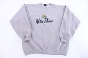 90's University of Notre Dame Embroidered Sweatshirt - Sweatshirt - Thrifted Threads