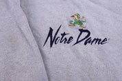 90's University of Notre Dame Embroidered Sweatshirt - Sweatshirt - Thrifted Threads