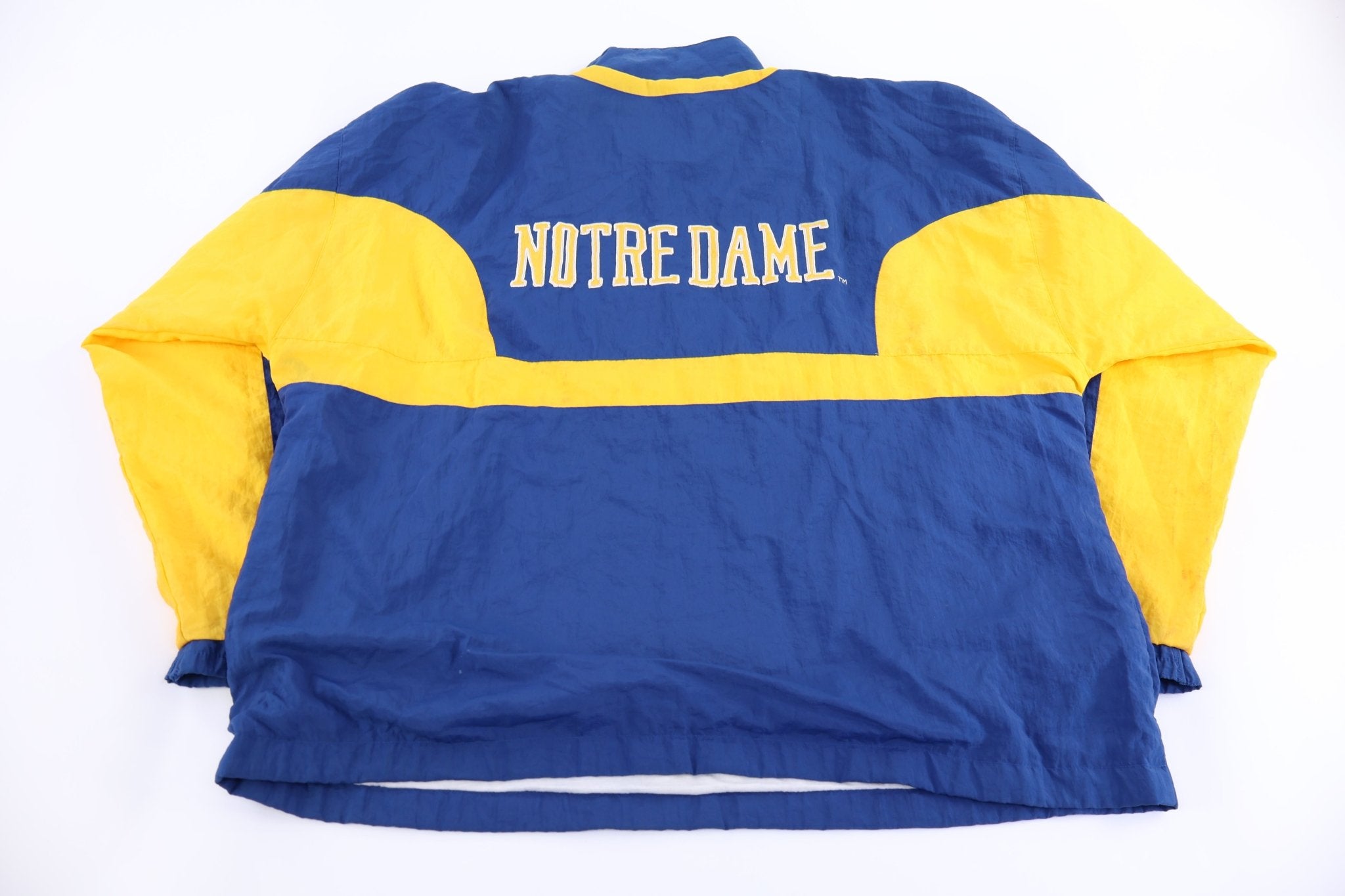 90's University of Notre Dame Half Zip Pullover Windbreaker - Jacket - Thrifted Threads