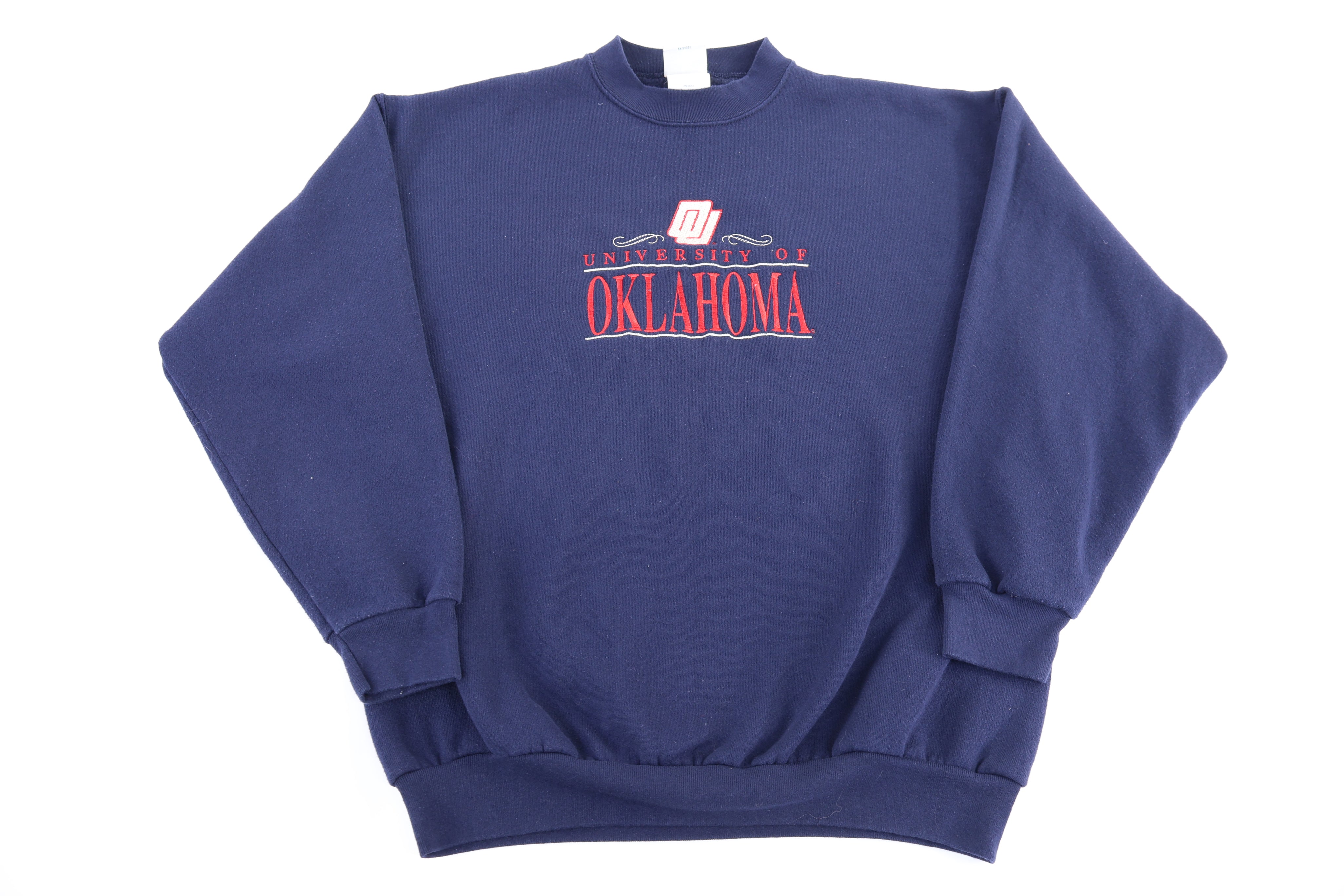 90's University of Oklahoma Embroidered Sweatshirt - Sweatshirt - Thrifted Threads