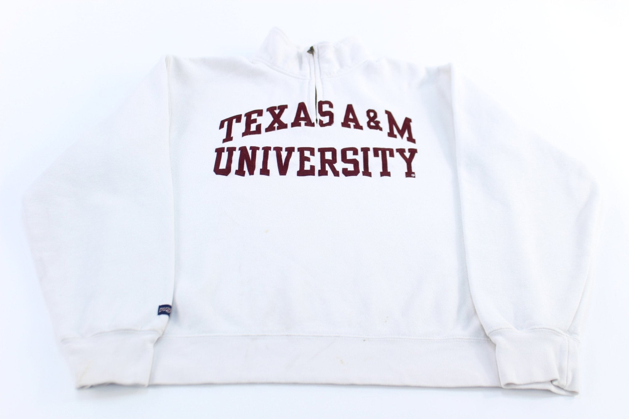 90's University of Texas A&M Quarter Zip Pullover - ThriftedThreads.com
