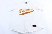 90's University of Texas Longhorns Embroidered Baseball Jersey - ThriftedThreads.com