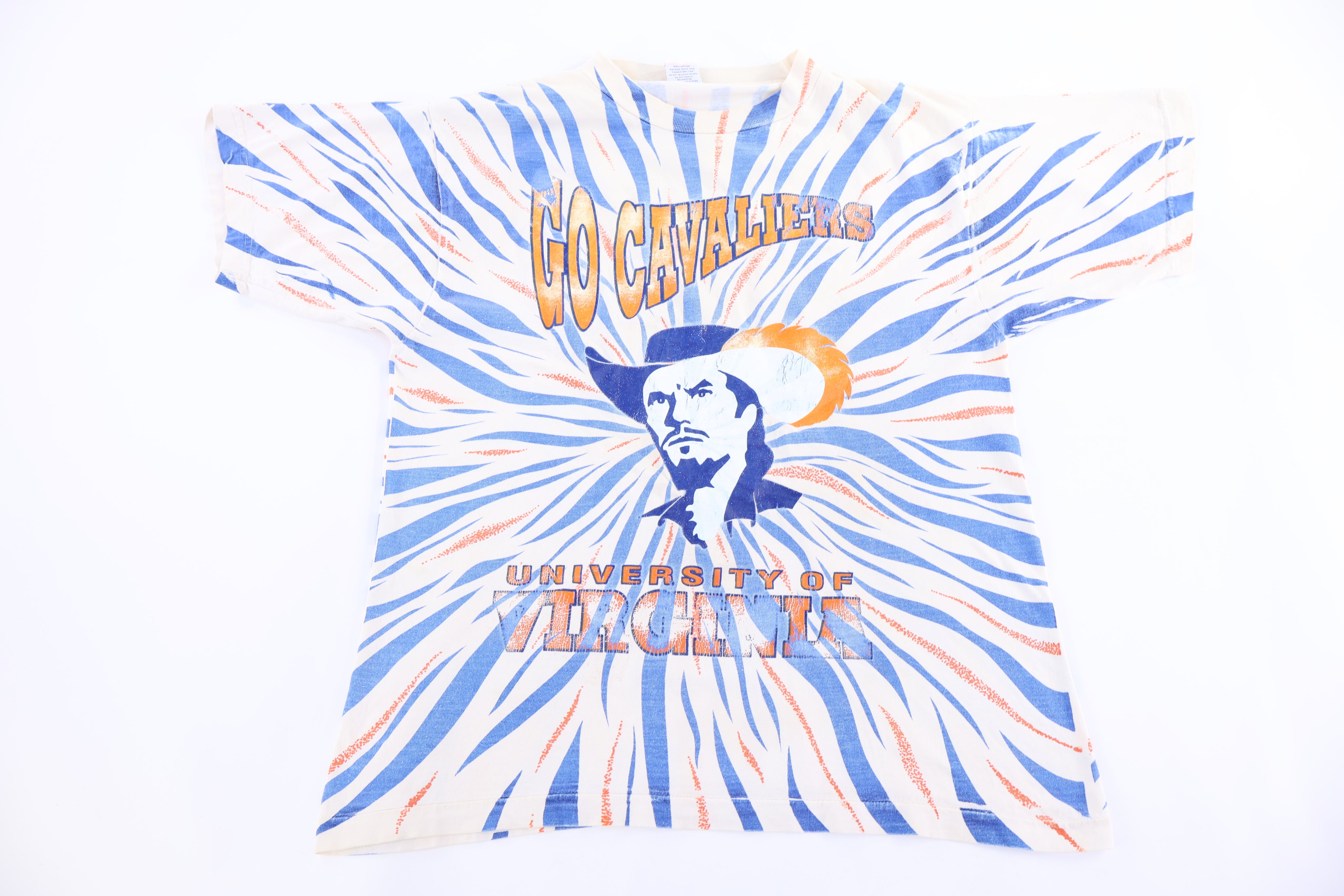 90's University of Virginia Cavaliers All Over Graphic T-shirt - Shirts & Tops - Thrifted Threads
