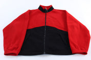 90's Unlimited Marlboro Red & Black Fleece Zip Up Jacket - Jackets - Thrifted Threads