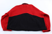 90's Unlimited Marlboro Red & Black Fleece Zip Up Jacket - Jackets - Thrifted Threads