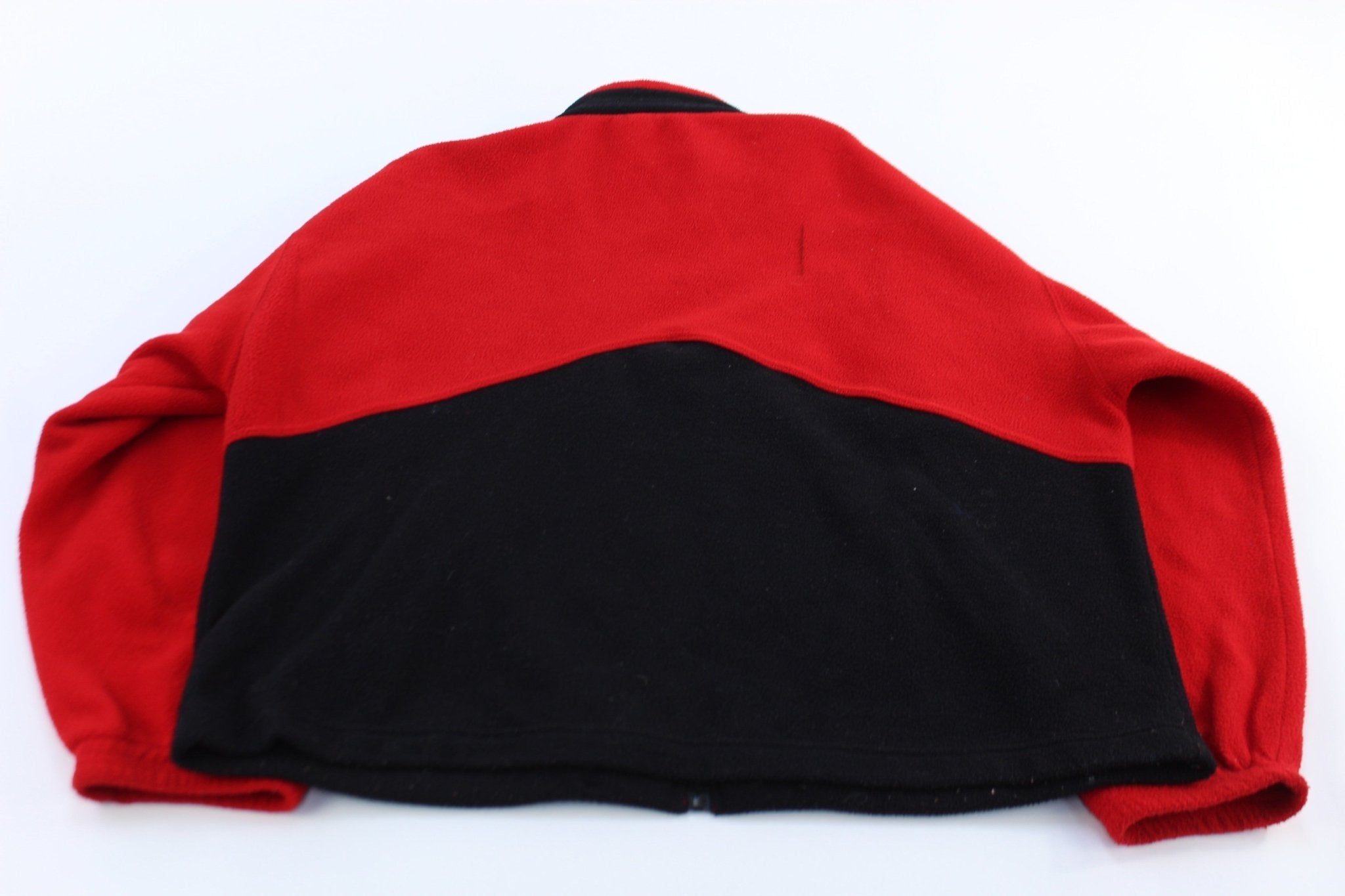 90's Unlimited Marlboro Red & Black Fleece Zip Up Jacket - Jackets - Thrifted Threads