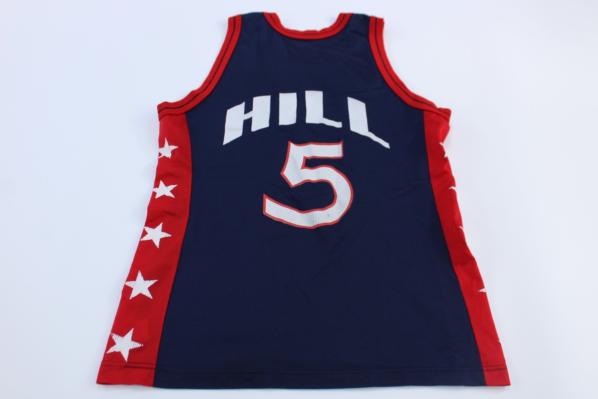 90's USA Basketball Grant Hill Champion Basketball Jersey - ThriftedThreads.com