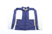 90's USA Olympic Embroidered Logo Navy, White, & Yellow Zip Up Jacket - Jacket - Thrifted Threads