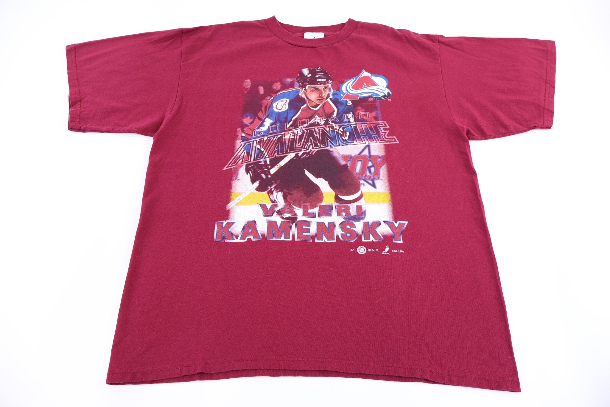 90's Valeri Kamensky Colorado Avalanche Hockey T-shirt - Shirts & Tops - Thrifted Threads