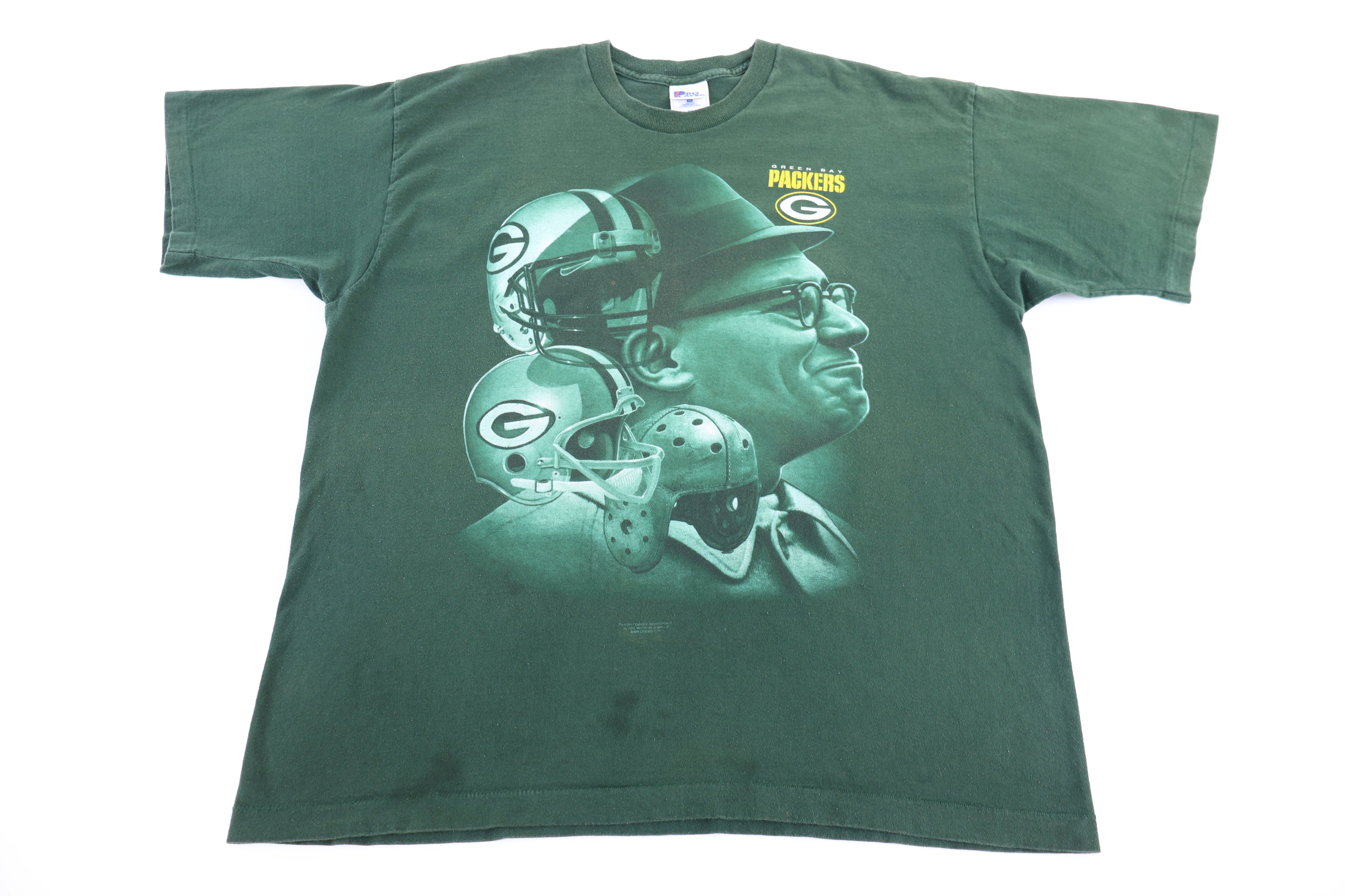 90's Vince Lombardi Green Bay Packers Football T-shirt - Shirts & Tops - Thrifted Threads