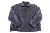 90's Vivacci Black Leather Full Zip Jacket - Jacket - Thrifted Threads