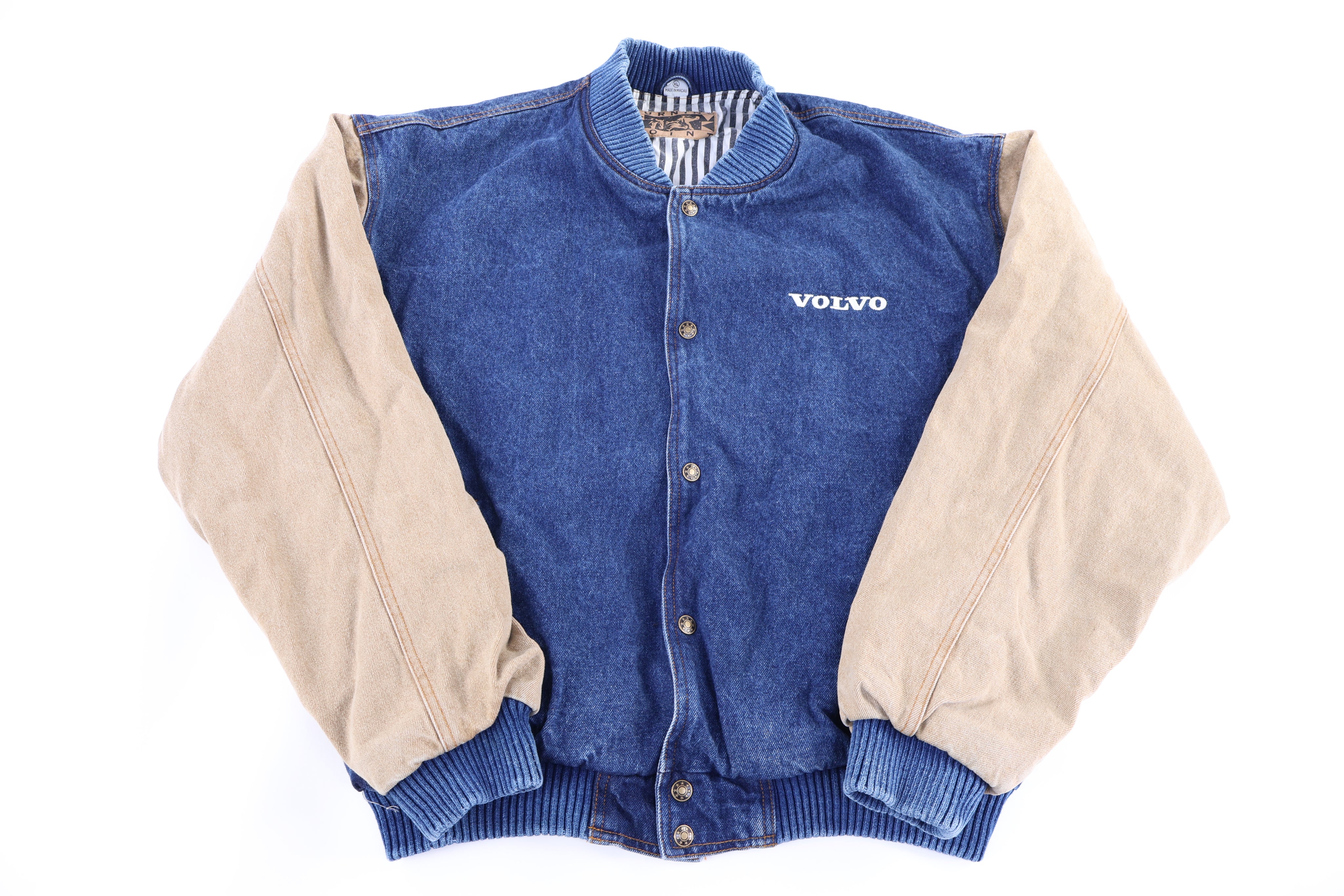 90's Volvo Turning Point Varsity Bomber Jacket - Jackets - Thrifted Threads