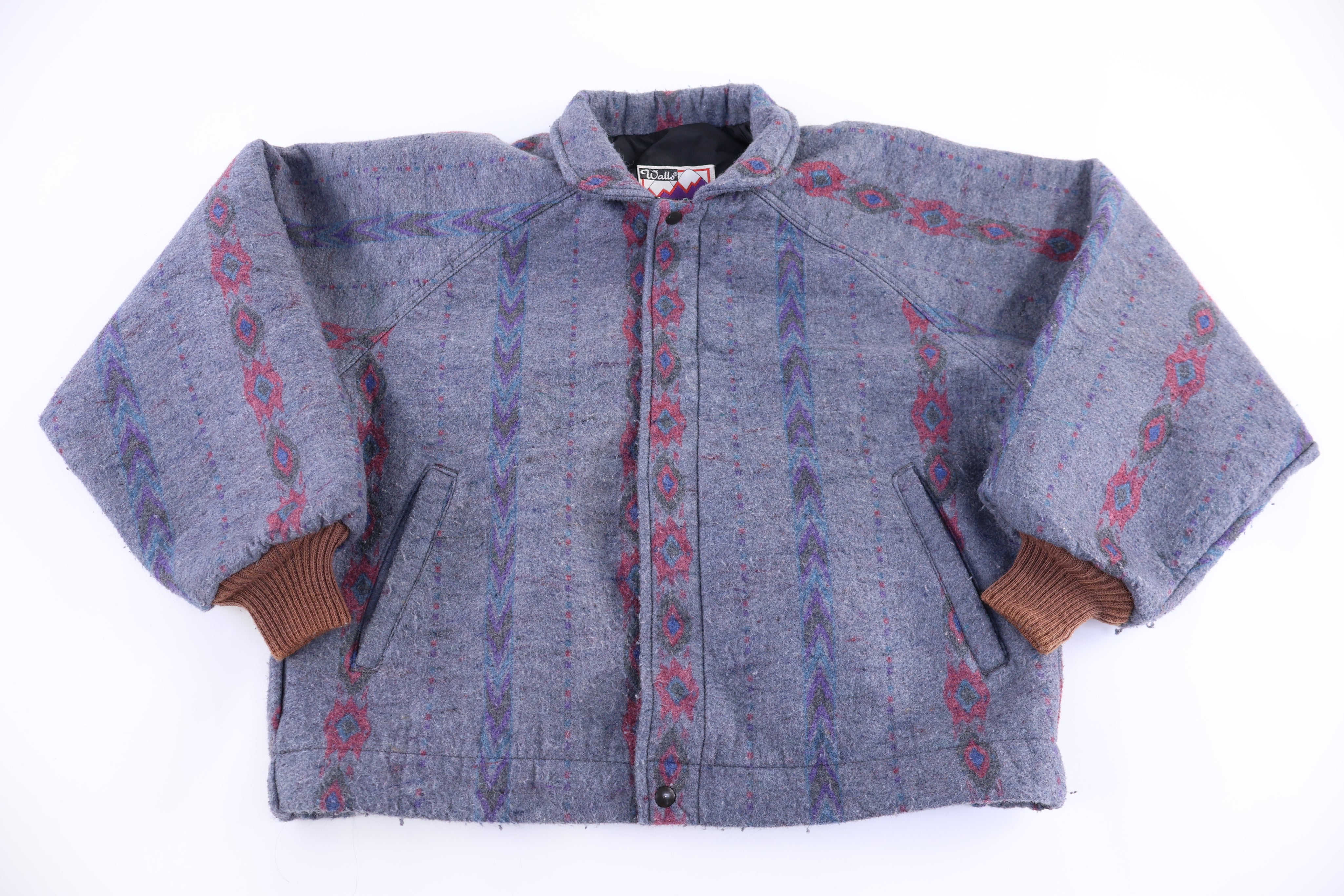 90's Walls Mountain Western Pattern Full Zip Jacket - Jacket - Thrifted Threads