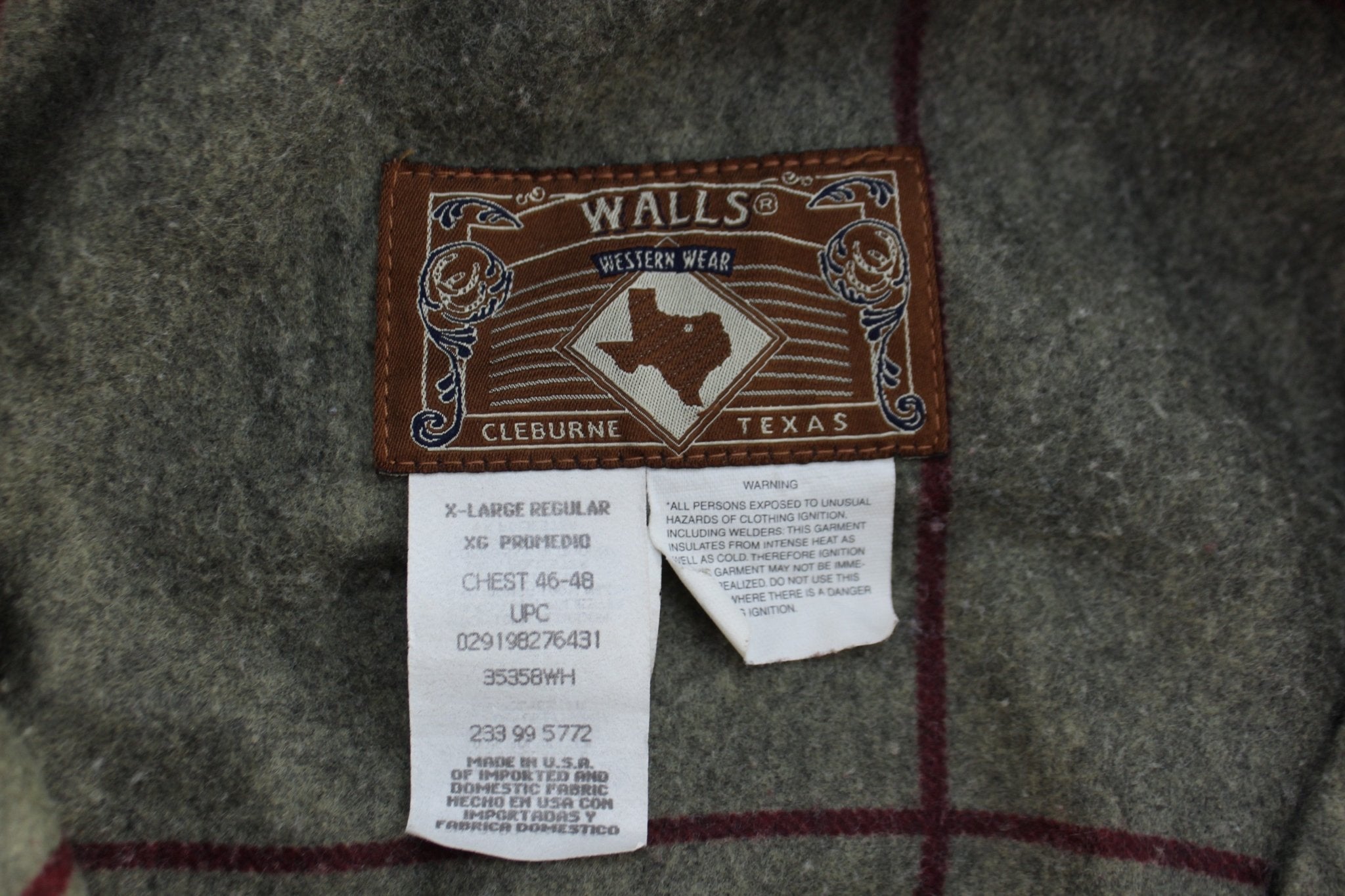 90's Wall's Tan Blanket Lined Chore Jacket - Jacket - Thrifted Threads