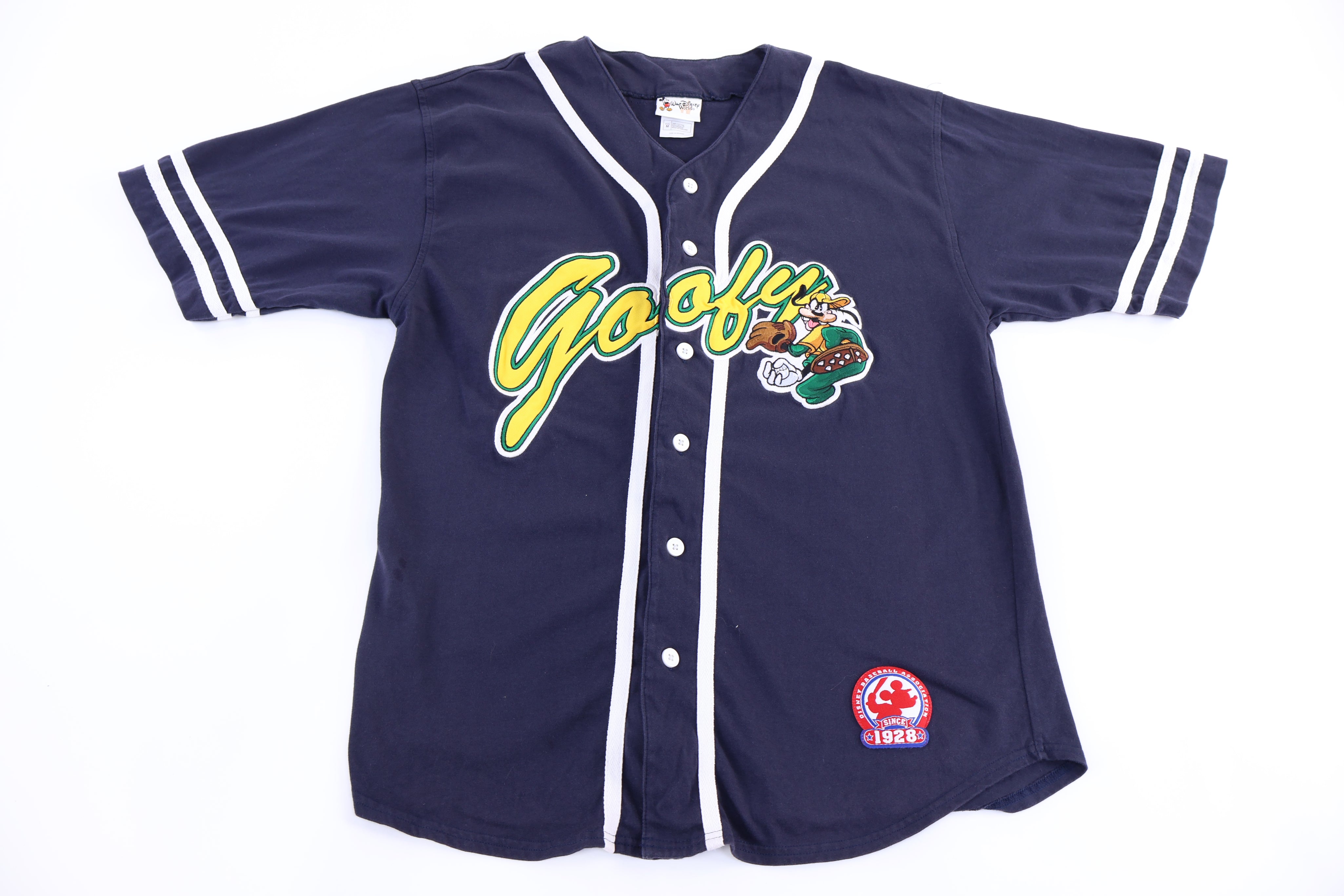 90's Walt Disney World Goofy Embroidered Baseball Jersey - Jerseys/Tanks - Thrifted Threads