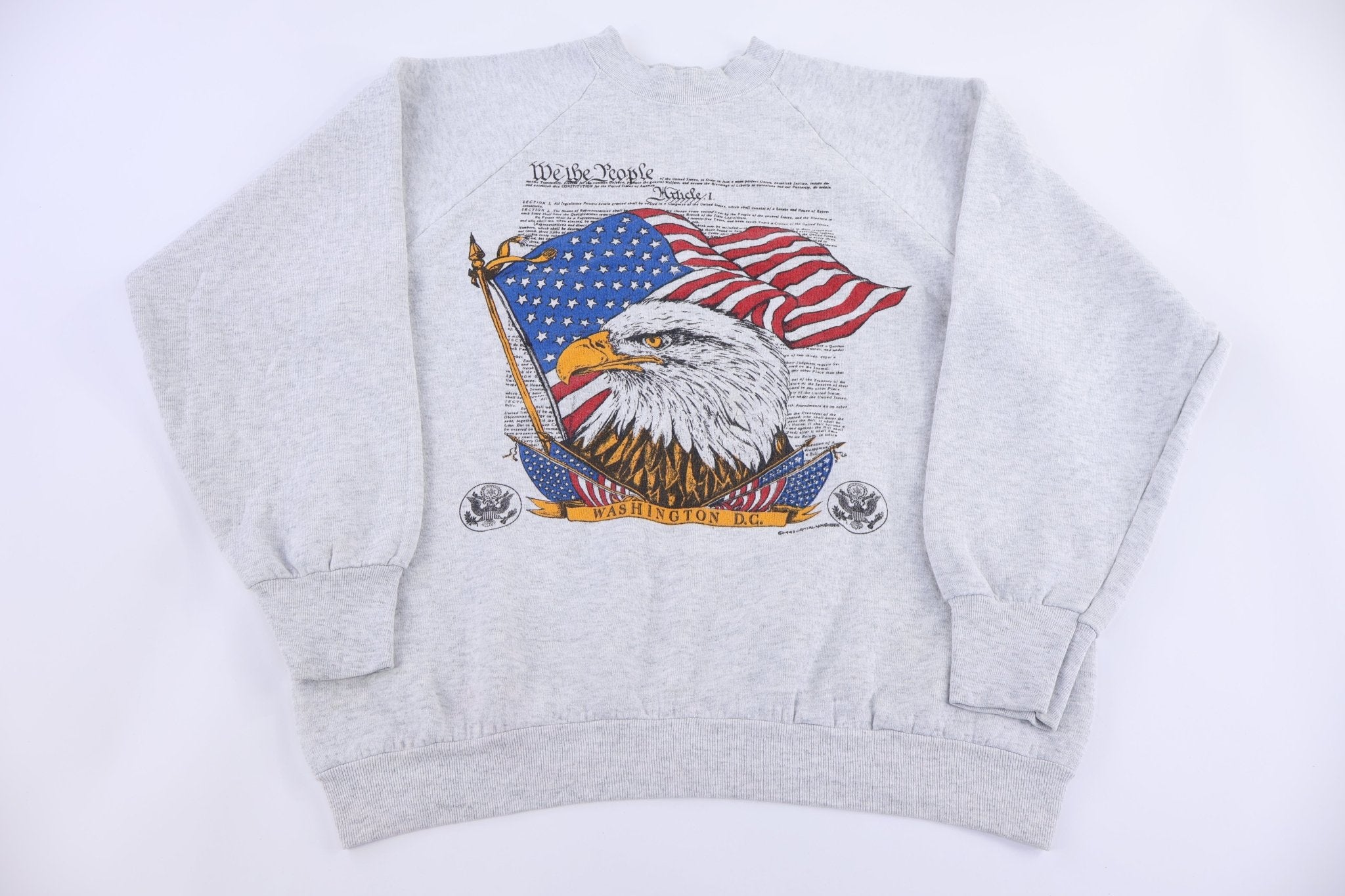 90's Washington DC We The People Sweatshirt - Sweatshirt - Thrifted Threads