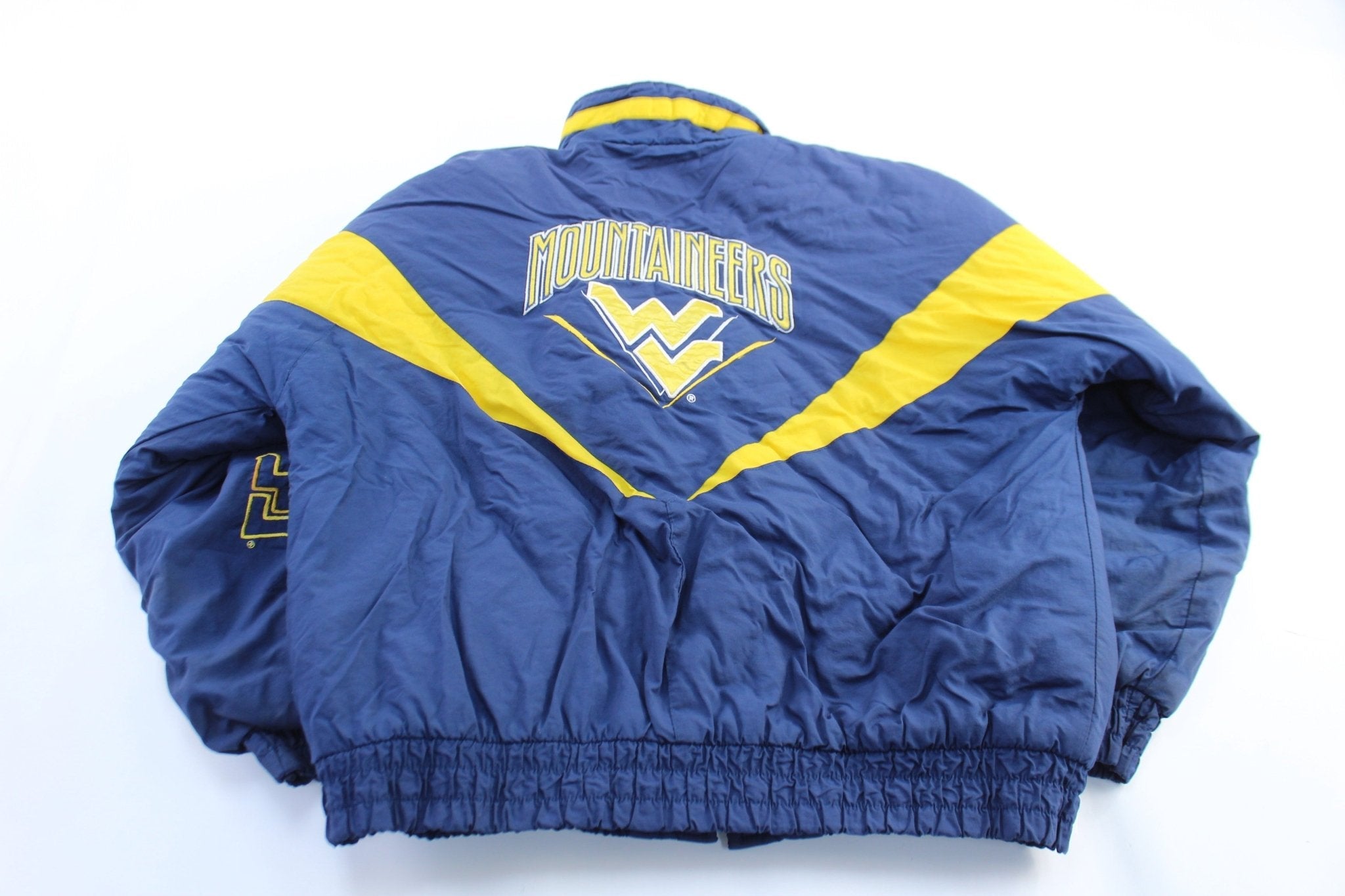 90's West Virginia Mountaineers Embroidered Chalk Line Jacket - Jacket - Thrifted Threads