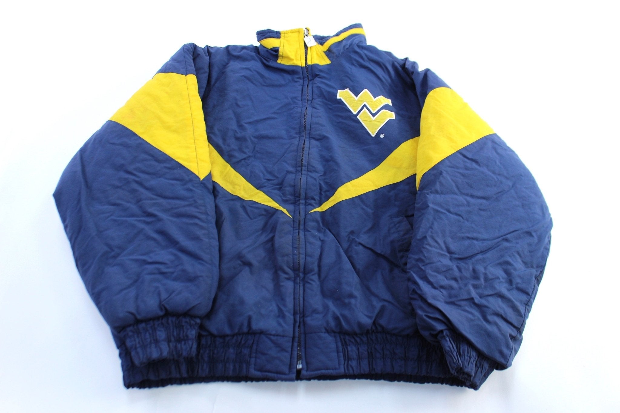 90's West Virginia Mountaineers Embroidered Chalk Line Jacket - Jacket - Thrifted Threads