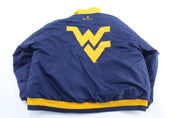 90's West Virginia University Embroidered Champion Zip Up Jacket - Jacket - Thrifted Threads