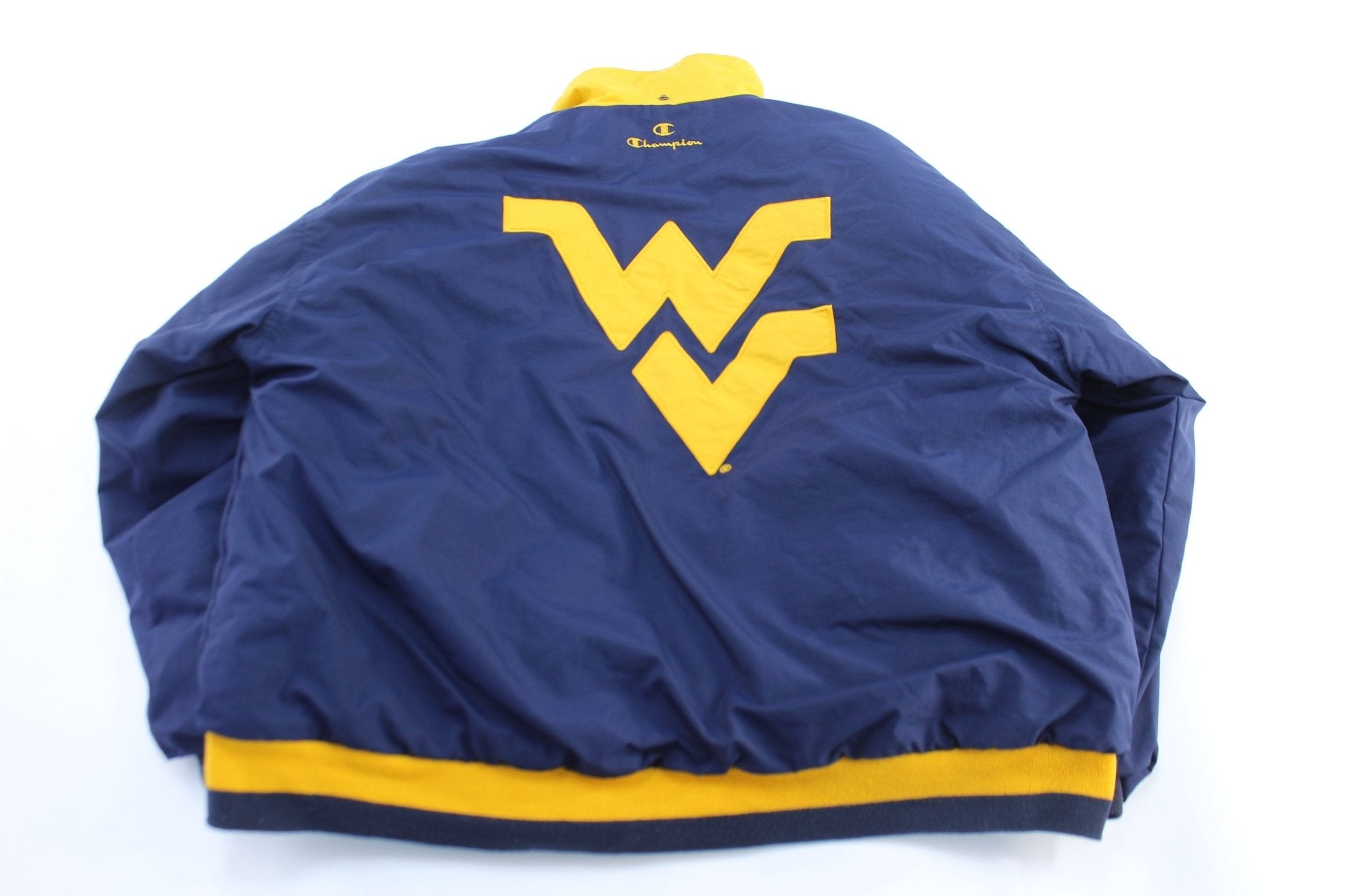 90's West Virginia University Embroidered Champion Zip Up Jacket - Jacket - Thrifted Threads