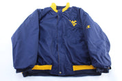 90's West Virginia University Embroidered Champion Zip Up Jacket - Jacket - Thrifted Threads