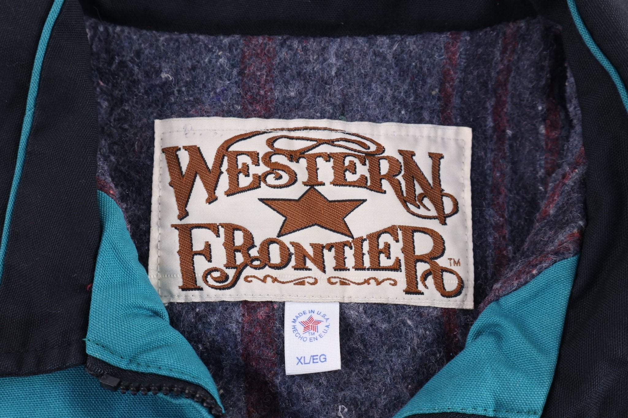 90's Western Frontier Multicolor Full Zip Jacket - Jacket - Thrifted Threads