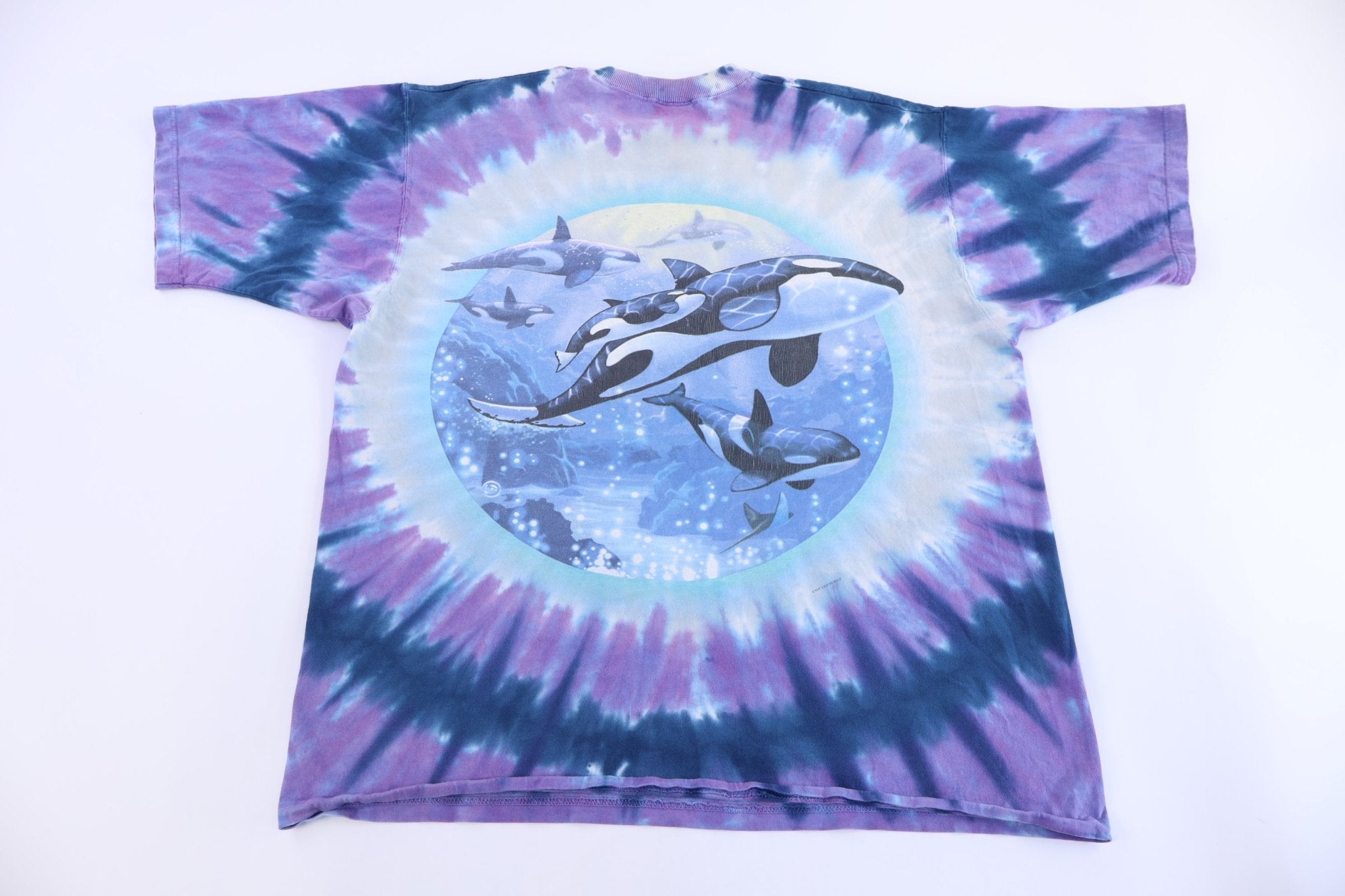 90's Whales In the Ocean Tie Dye T-shirt - Shirts & Tops - Thrifted Threads