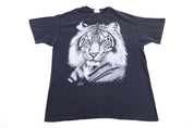 90's White Tiger Graphic T-shirt - Shirts & Tops - Thrifted Threads