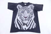 90's White Tiger Graphic T-shirt - Shirts & Tops - Thrifted Threads