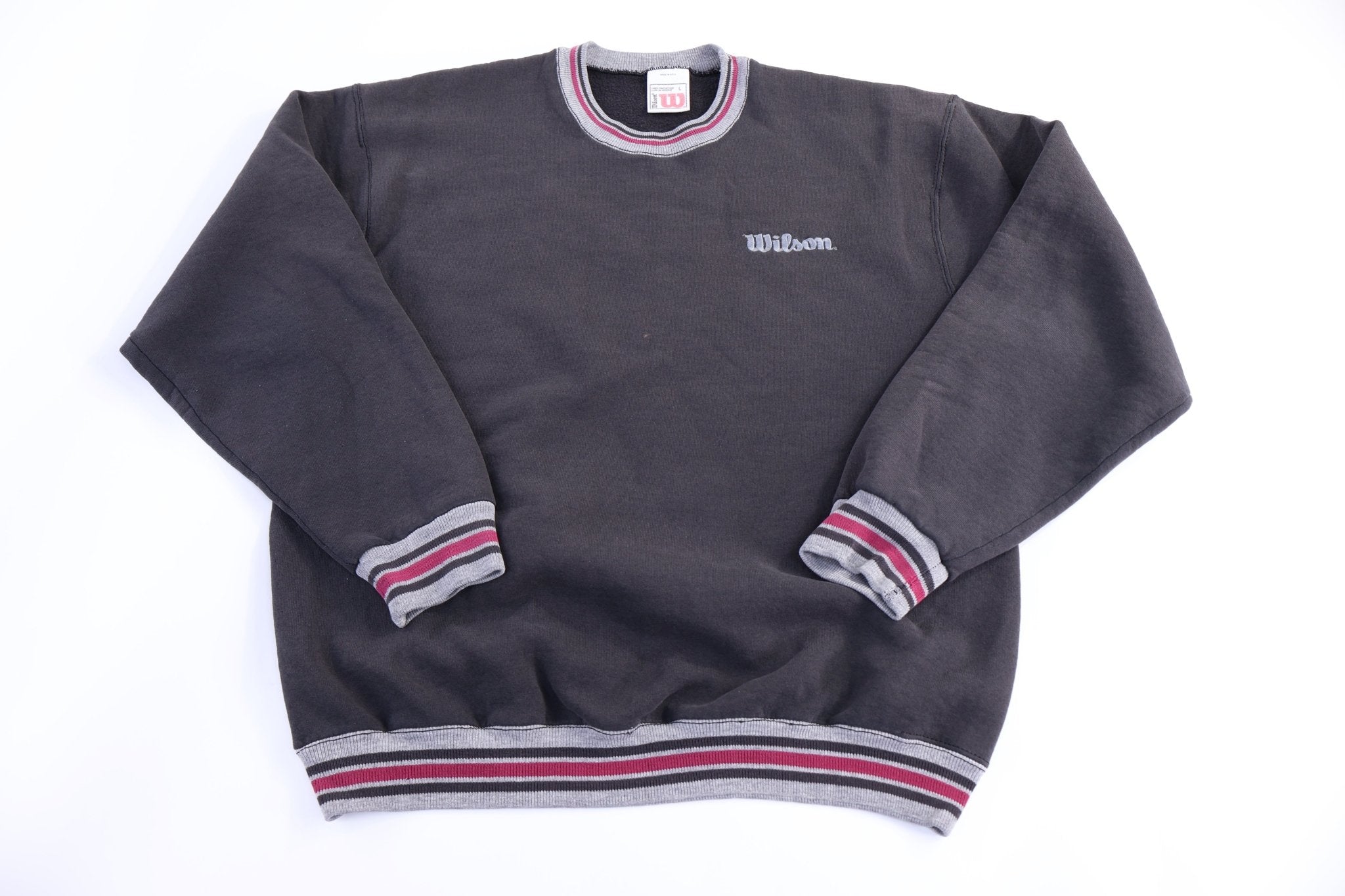 90's Wilson Embroidered Logo Sweatshirt - Sweatshirt - Thrifted Threads
