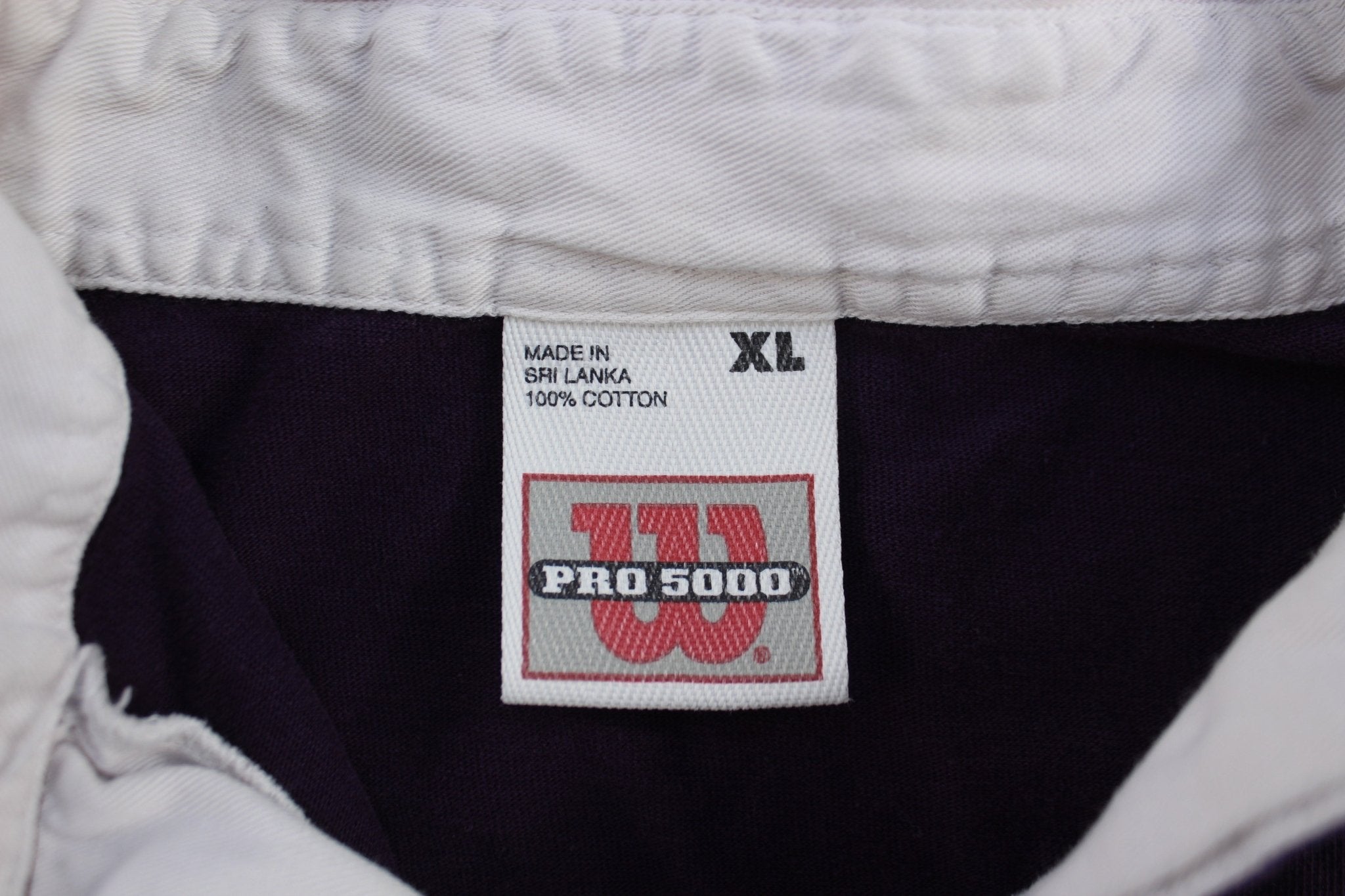90's Wilson Pro 5000 Blue & Purple Striped LS Button Up - ThriftedThreads.com