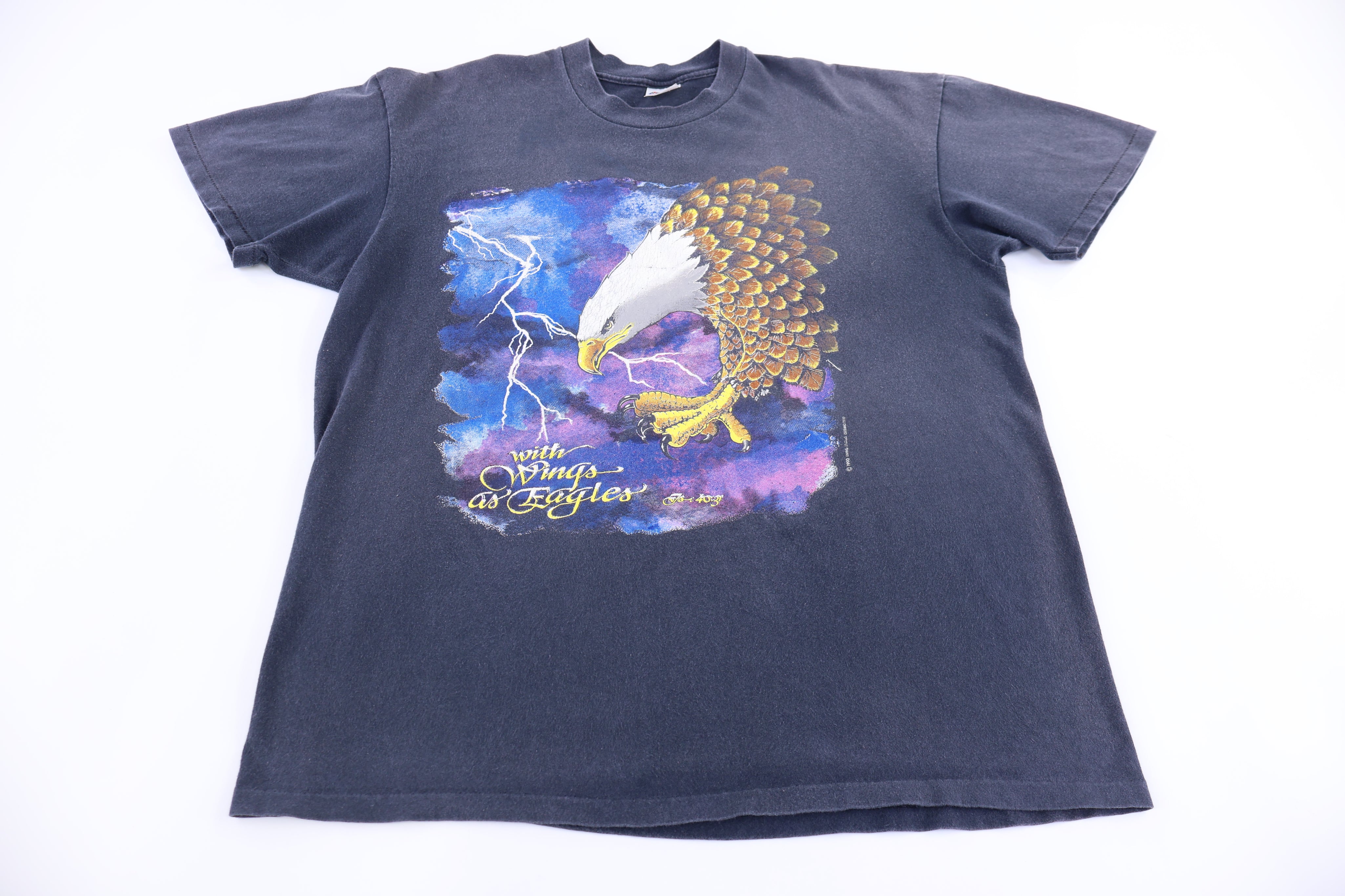 90's With Wings As Eagles Living Epistles T-shirt - Shirts & Tops - Thrifted Threads