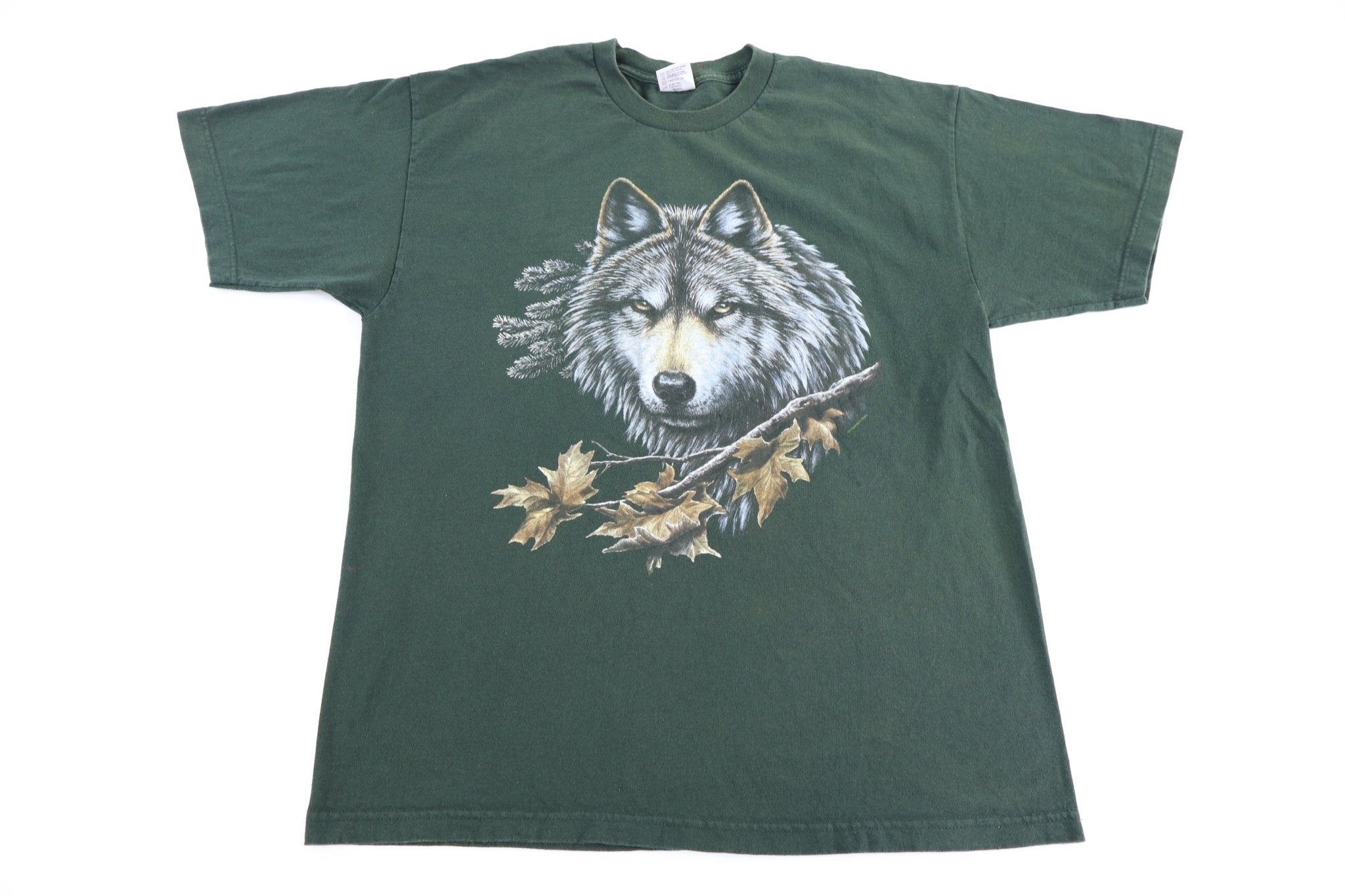 90's Wolf Nature Graphic T-shirt - Shirts & Tops - Thrifted Threads