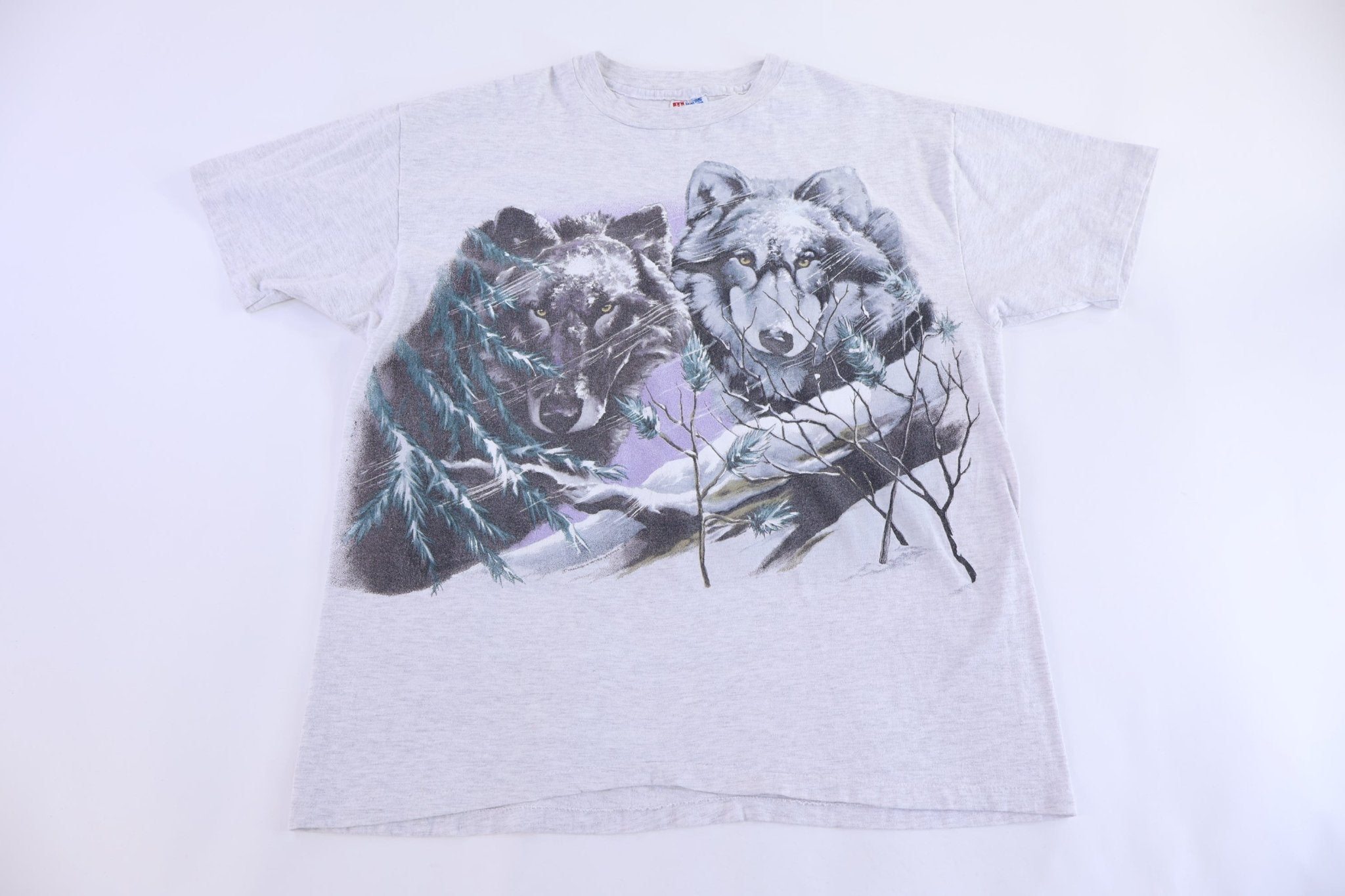 90's Wolves In Nature Graphic T-shirt - Shirts & Tops - Thrifted Threads