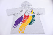 90's Women's Athletics Hooded Pullover - Sweater - Thrifted Threads