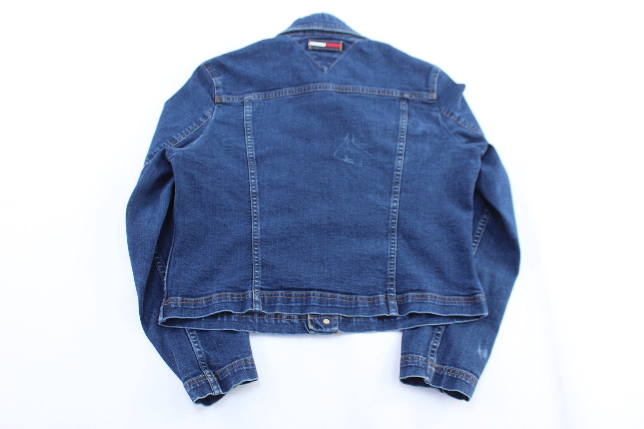 90’s Women's Tommy Hilfiger Dark Wash Denim Jacket - Jacket - Thrifted Threads