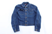 90’s Women's Tommy Hilfiger Dark Wash Denim Jacket - Jacket - Thrifted Threads