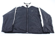 90’s Women's Vintage Nike Embroidered Logo Black & White Jacket - ThriftedThreads.com