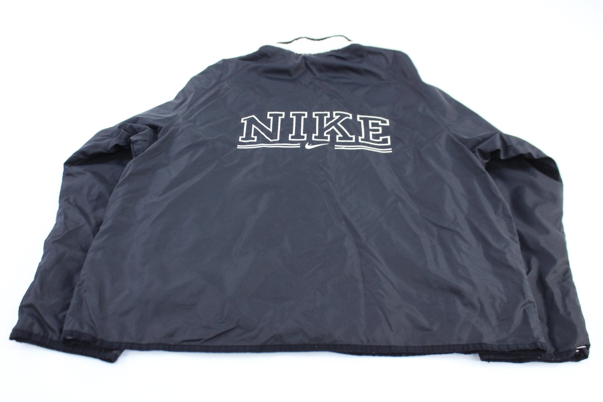 90’s Women's Vintage Nike Embroidered Logo Black & White Jacket - Jacket - Thrifted Threads