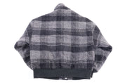 90's Woolrich Grey & Black Bomber Jacket - Jacket - Thrifted Threads
