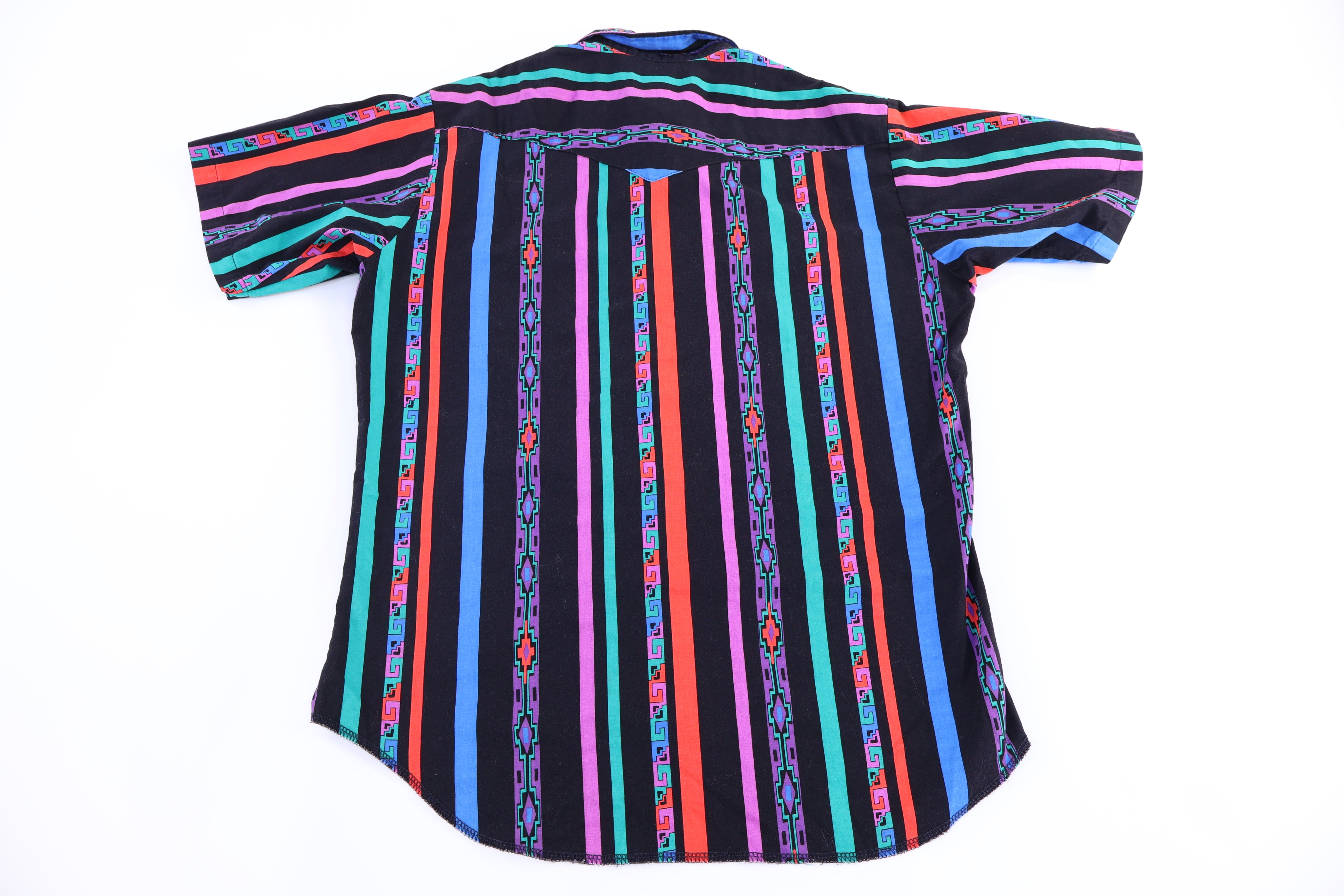 90's Wrangler Multicolor Western Button Down - Button Ups/Downs - Thrifted Threads