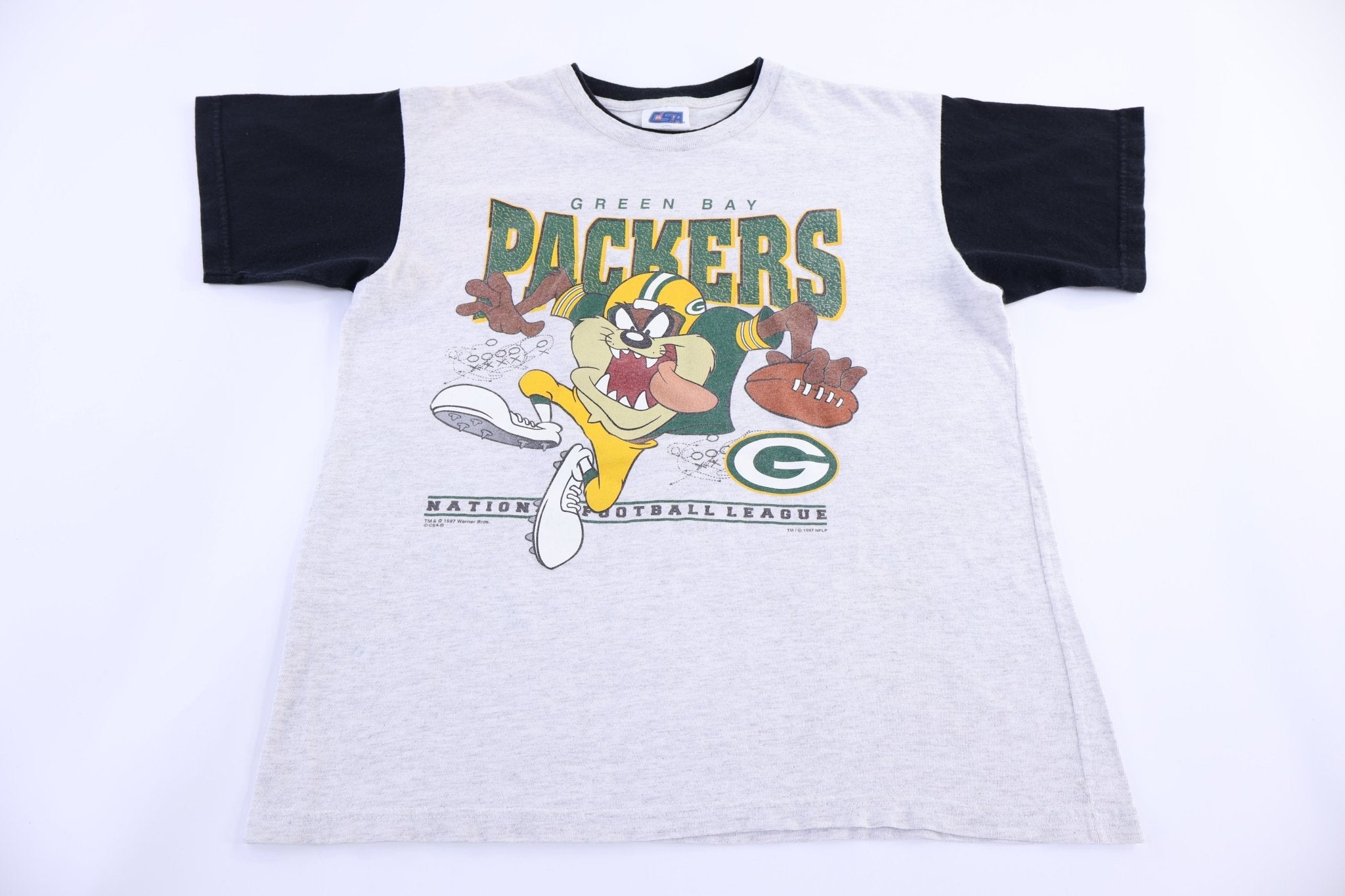 90's Youth Green Bay Packers Taz The Devil T-shirt - Shirts & Tops - Thrifted Threads
