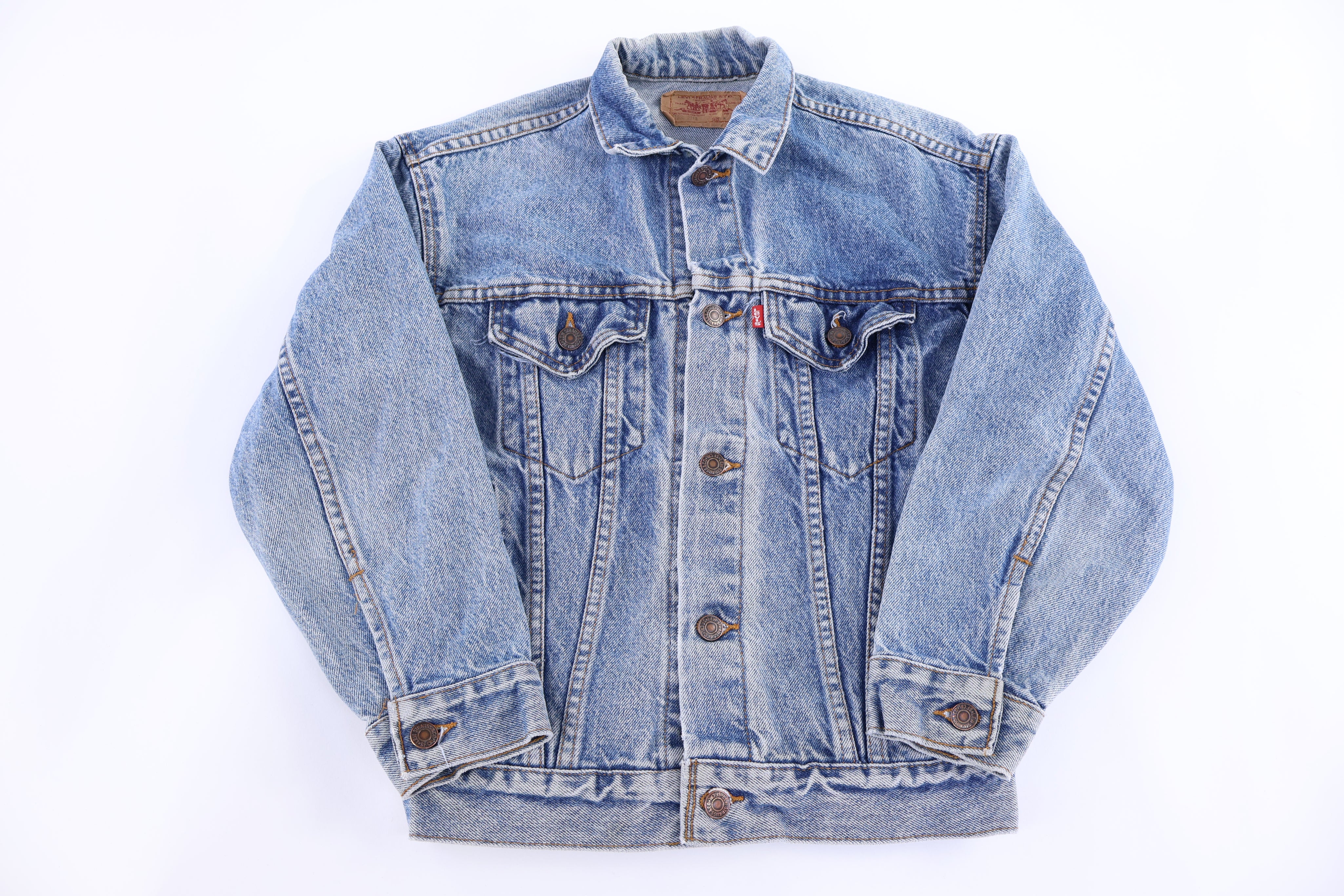 90’s Youth Levi's Medium Wash Denim Jacket - Jacket - Thrifted Threads