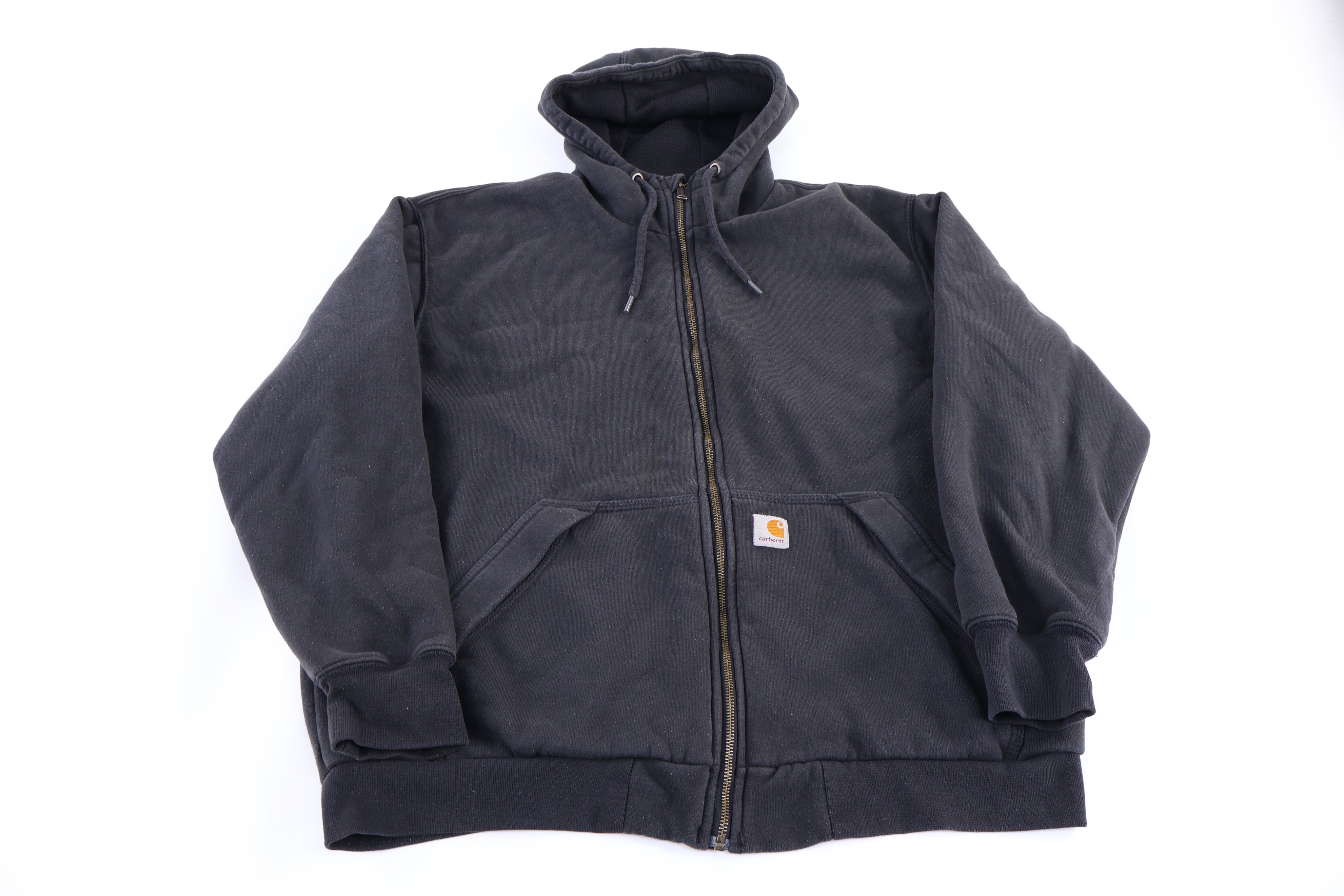 Carhartt Logo Patch Black Full Zip Jacket