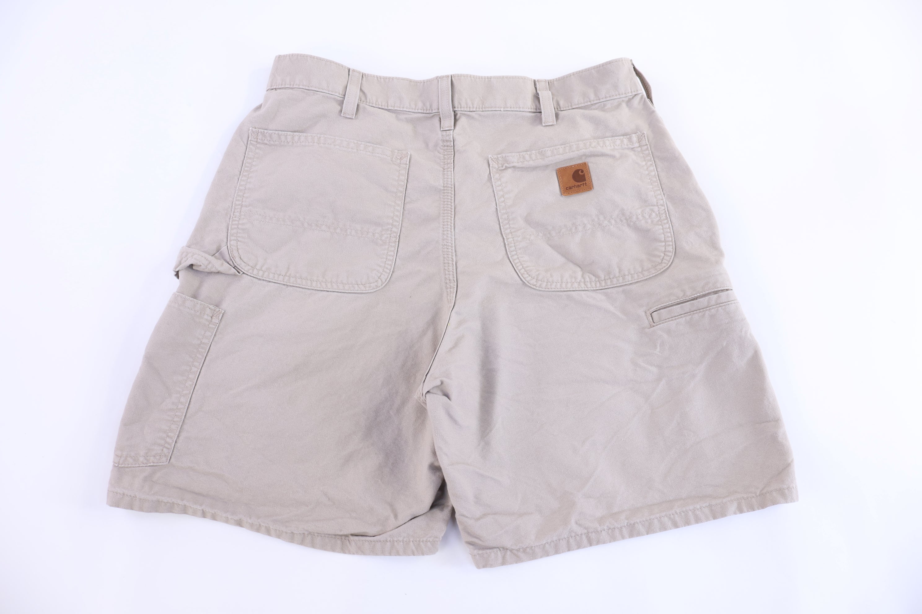 Carhartt Logo Patch Tan Shorts