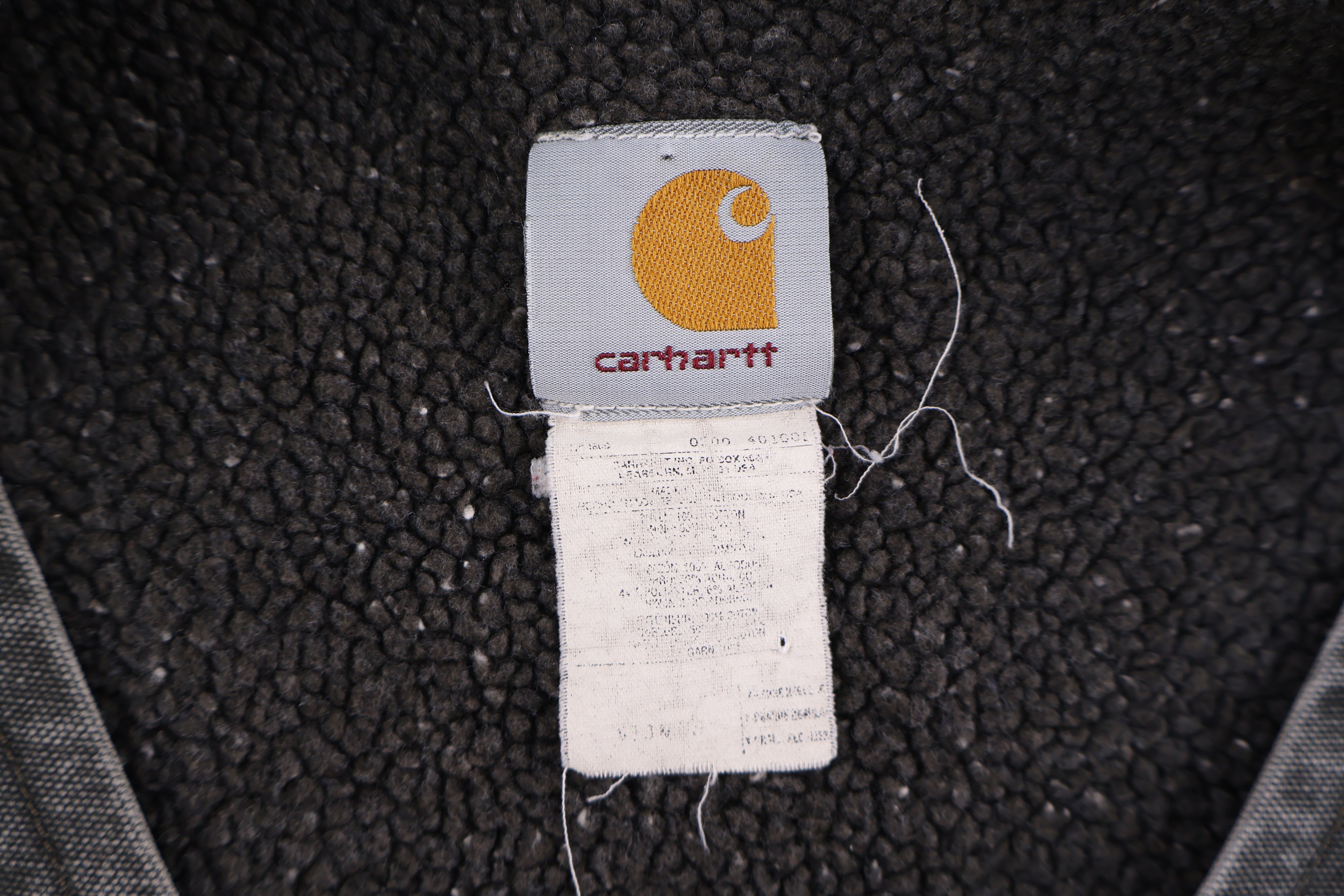 Carhartt Logo Patch Grey Full Zip Vest