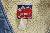 80's Big Smith Denim Sherpa Lined Vest