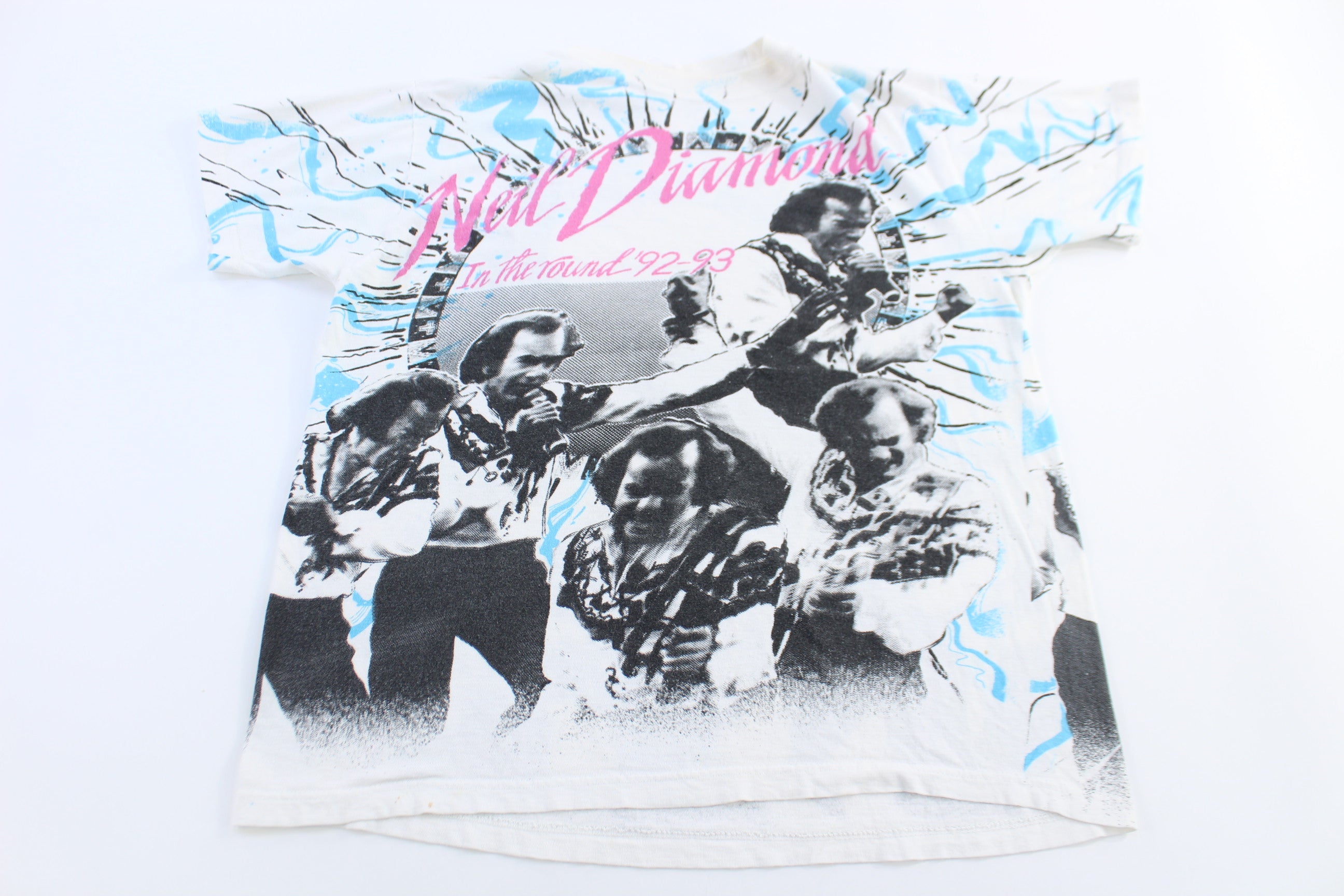 1993 Neil Diamonds In The Round Tour All Over Graphic T-shirt