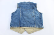 80's Big Smith Denim Sherpa Lined Vest