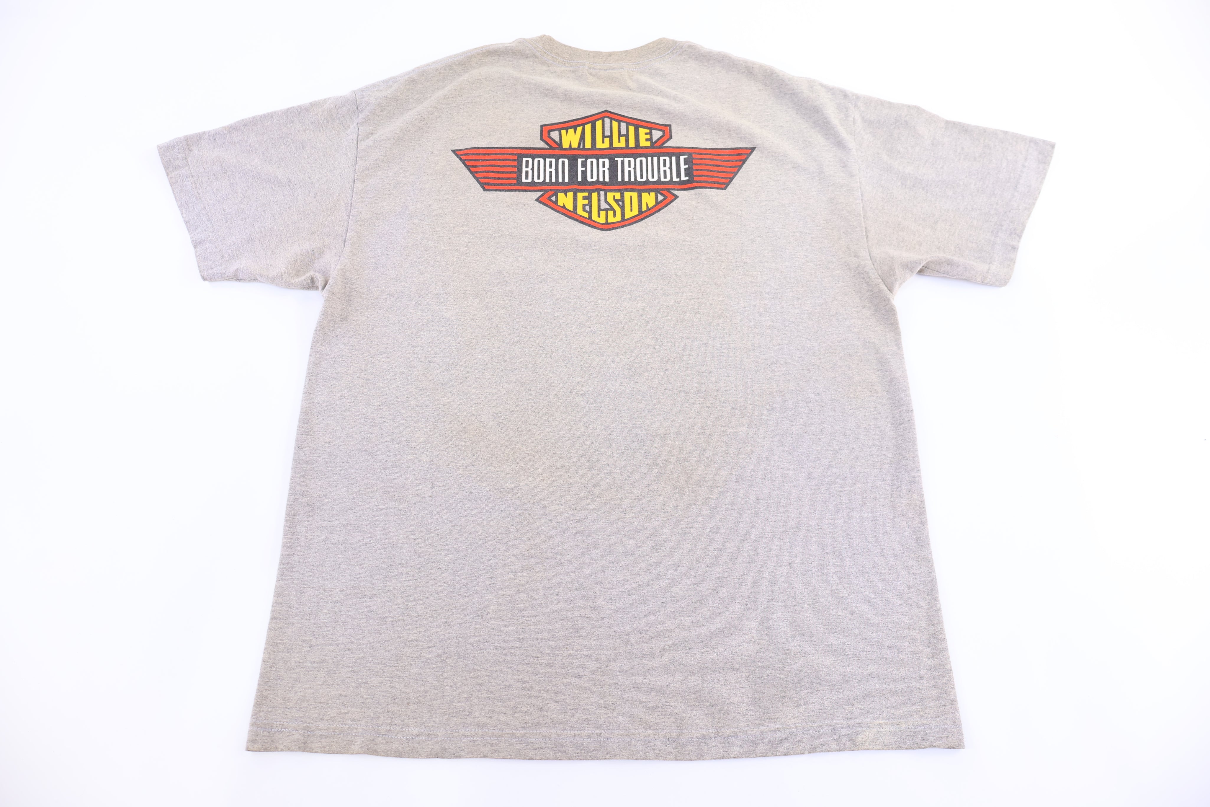 90's Willie Nelson Born For Trouble T-shirt
